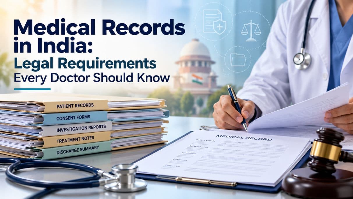 Medical records legal requirements in India for doctors